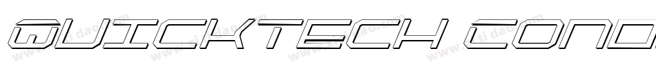 QuickTech Condensed Italic字体转换